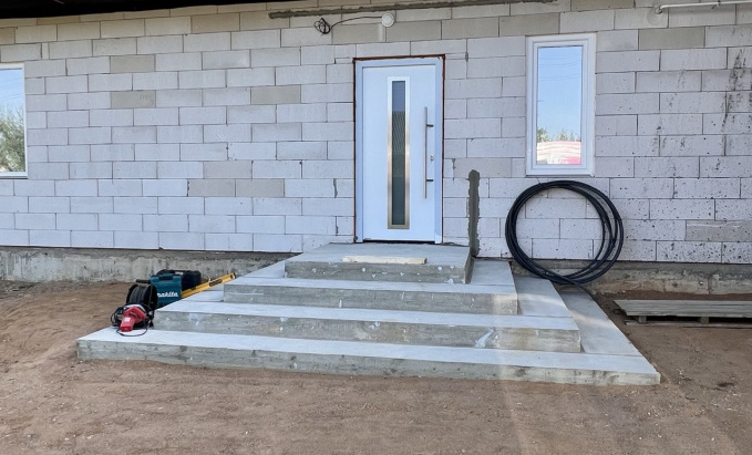 Заливка крыльца